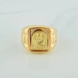 Sacred Heart of Jesus Ring 3.45gr / T8 1/2 / 18K Yellow Gold $