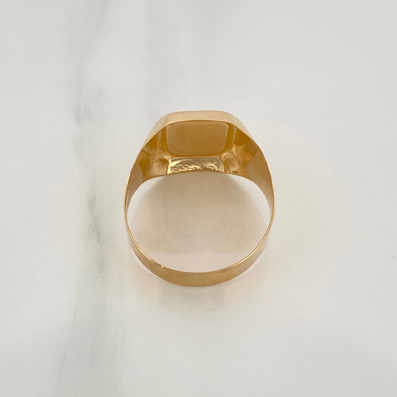 Anillo Sello Palmera 3.45gr / T10 / Oro Amarillo 18K $