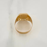 Anillo Sello Palmera 3.7gr / T11 3/4 / Oro Amarillo 18K $