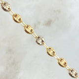 Bracelet GC 5.95gr / 8.1in / 6mm Diamond Cut Two-tone 18K Gold ©
