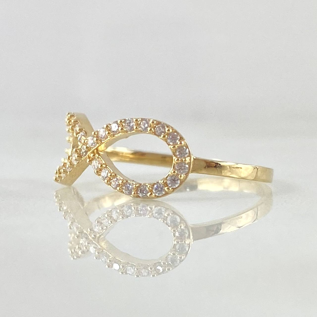 Anillo Infinito Tupido 1.8gr / T6 3/4 / Oro Amarillo 18K