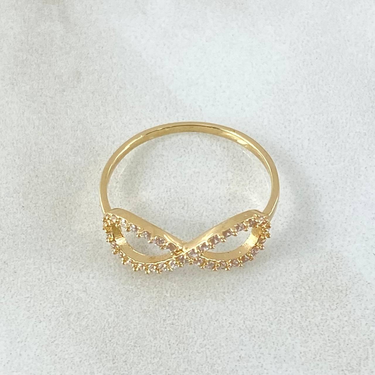 Anillo Infinito Tupido 1.8gr / T6 3/4 / Oro Amarillo 18K