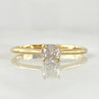 Solitaire Ring 1.7gr / Size 7 1/2 / White Zircon 18K Gold