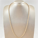 Cadena Militar 21gr / 65cm / 3mm Diamantada Oro Amarillo 18K ©