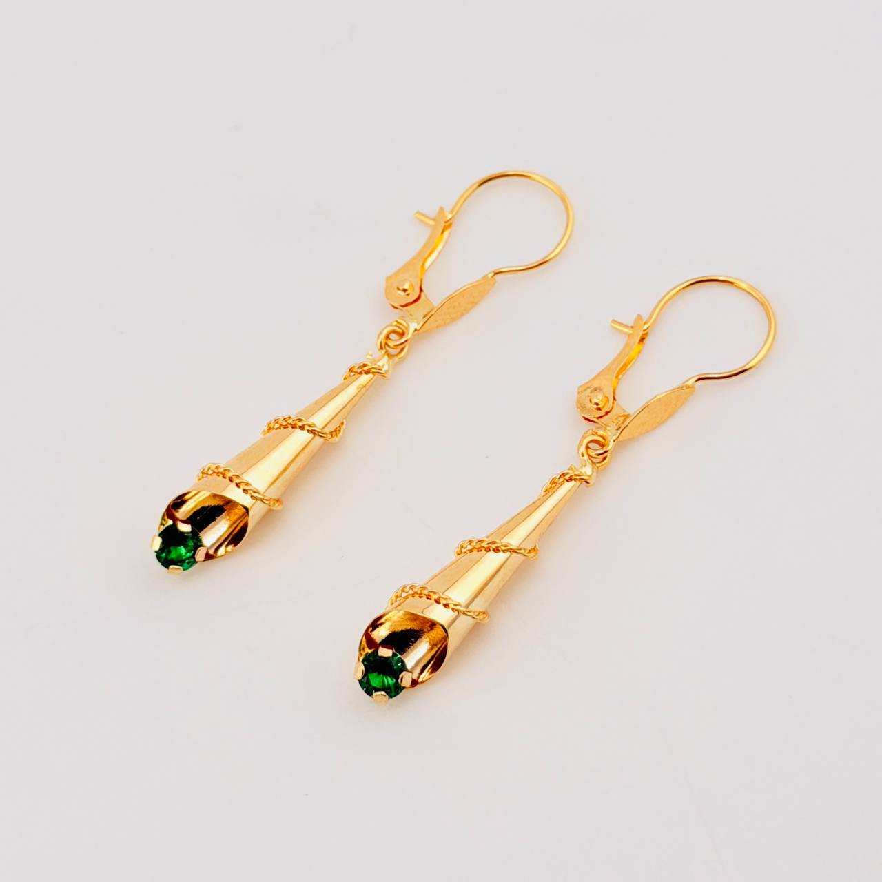 Candongas Corneta Lazo 1.4gr / 1 1/2 in / Oro Amarillo 18K ©