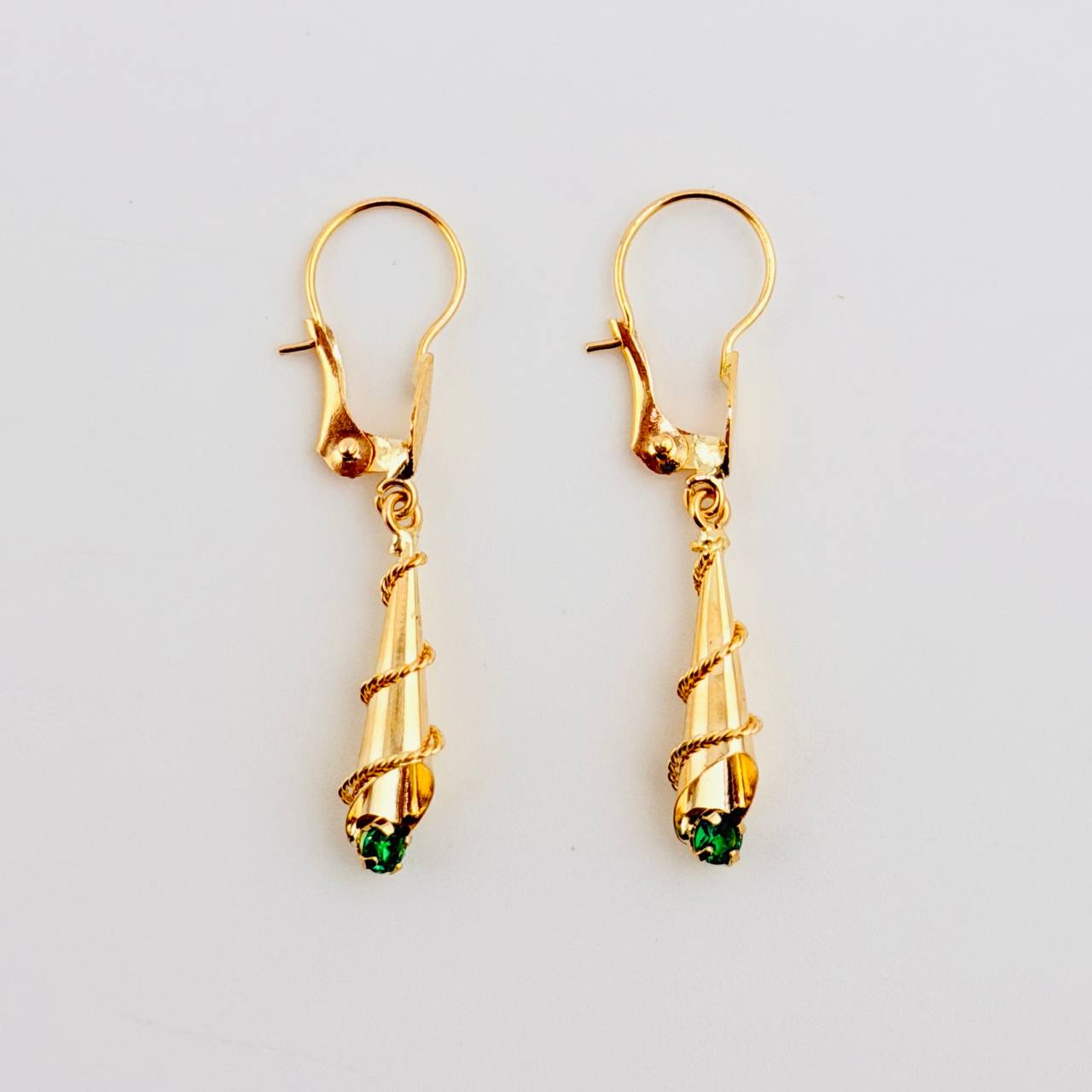 Candongas Corneta Lazo 1.4gr / 1 1/2 in / Oro Amarillo 18K