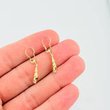 Candongas Corneta Lazo 1.2gr / 1 1/4 in / Oro Amarillo 18K