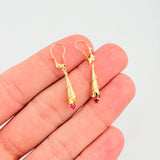 Candongas Corneta Lazo 1.15gr / 1 1/4 in / Oro Amarillo 18K