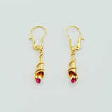 Candongas Corneta Lazo 1.5gr / 1 1/2 in / Oro Amarillo 18K