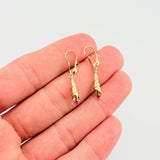 Candongas Corneta Lazo 1.45gr / 1 1/2 in / Oro Amarillo 18K