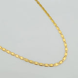 Cadena Escalera Plana 1.2gr / 17 3/4 in / 1mm Oro Amarillo +3 18K %