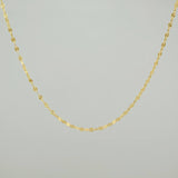 Cadena Flor Espejo 0.8gr / 17 3/4 in / 0.5mm Oro Amarillo +3 18K %