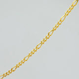 Cadena Figaro 1.35gr / 17 3/4 in / 1.1mm Oro Amarillo +1 18K %
