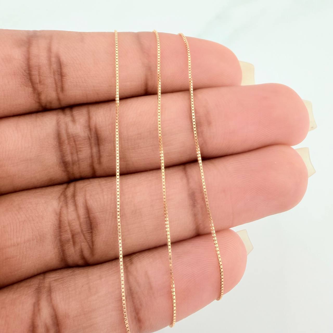 Cadena Veneciana 1.55 g / 23 3/4 in / 0.62 mm Oro Amarillo 18K