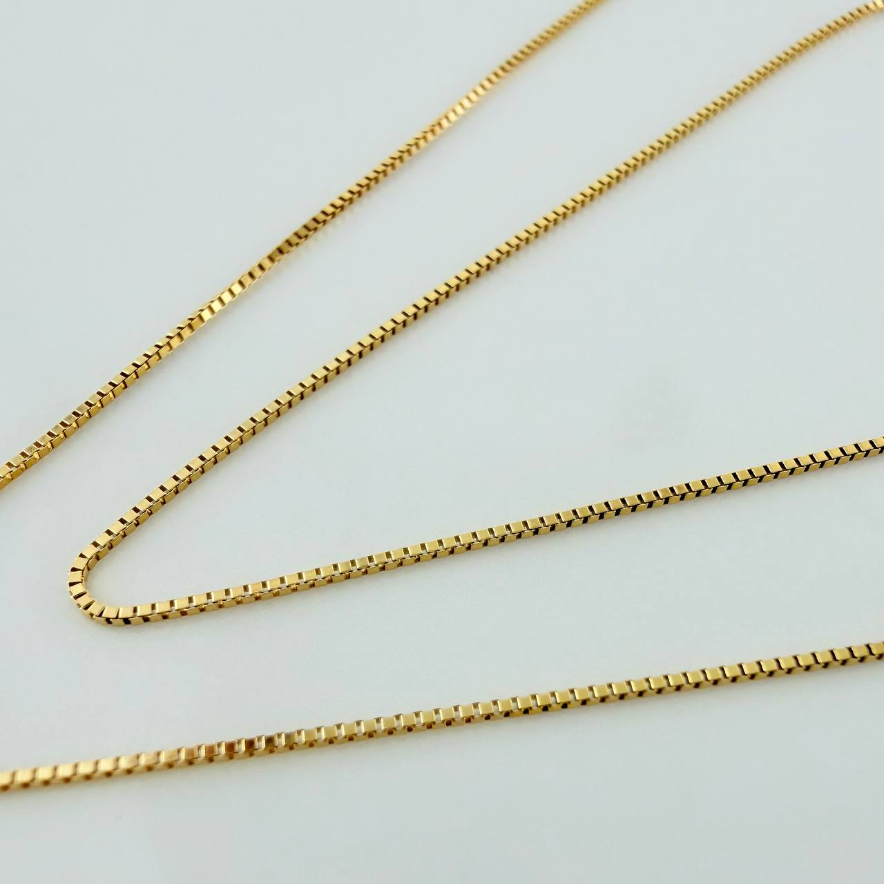 Cadena Veneciana 1.1gr / 17 3/4 in / 0.4mm Oro Amarillo +3 18K %