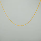 Cadena Singapur 0.95gr / 17 3/4 in / 0.55mm Oro Amarillo +3 18K %