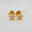 Topos Flor 0.85gr / 4mm Oro Amarillo 18K &