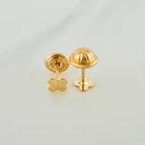 Topos Flor 0.5gr / 0.3mm Oro Amarillo 18K &