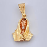 Dije Rostro Cristo 3.7gr / 1 1/4 in / Tres Oros 18K %