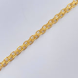 Pulso China 2.5gr / 6 3/4 in / 3.7mm Oro Amarillo +1 18K %