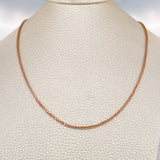 Cadena Veneciana 8.95gr / 27 3/4 in / 1.58mm Dos Oros Blanco Rosa +3 18K %