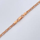 Cadena Morse 10.85gr / 23 3/4 in / 2.93mm Dos Oros Blanco Rosa +3 18K %