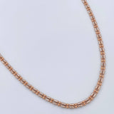 Cadena Morse 10.85gr / 23 3/4 in / 2.93mm Dos Oros Blanco Rosa +3 18K %