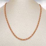 Cadena Morse 10.85gr / 23 3/4 in / 2.93mm Dos Oros Blanco Rosa +3 18K %