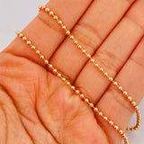 Cadena Militar 10.4gr / 20 in / 2mm Oro Rosa +3 18K %