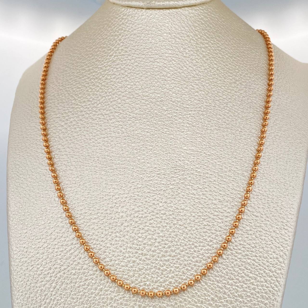 Cadena Militar 10.4gr / 20 in / 2mm Oro Rosa +3 18K %