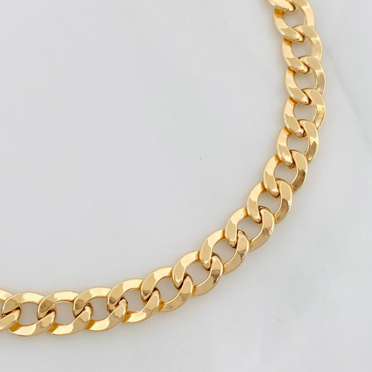 Pulso Cubano 3.8g / 7 3/4 in / 5.15mm Oro Amarillo 18K