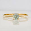 Solitaire Ring Moissanite 0.20 pts 1.4g / Size 7 1/2 Yellow Gold 18K