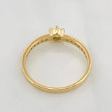Anillo Solitario Churumbela Moisanita 0.34 pts 1.95g / T7 1/4 Oro Amarillo 18K