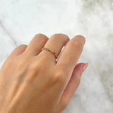 Anillo Churumbela Curvo 1.2gr / T7 3/4 / Oro Amarillo 18K !