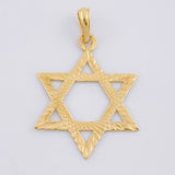 Dije Estrella de David 1.9g / 1 1/2 in Oro Amarillo 18K