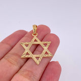 Dije Estrella de David 1.9g / 1 1/2 in Oro Amarillo 18K