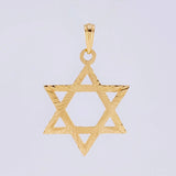 Dije Estrella de David 1.9g / 1 1/2 in Oro Amarillo 18K