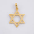 Dije Estrella de David 1.65g / 1 1/4 in Oro Amarillo 18K