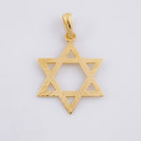 Dije Estrella de David 1.65g / 1 1/4 in Oro Amarillo 18K