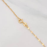Mirror Flower Chain 0.8g / 18 in / 1.5mm Yellow Gold 18K