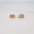Stud Earrings Msk 2.8g / in / 5.2mm 18K Rose Gold