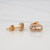 Stud Earrings Msk 2.8g / in / 5.2mm 18K Rose Gold