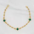 Bracelet GC Clover 3.4g / 7 1/4 in / 3.6mm Yellow Gold 18K