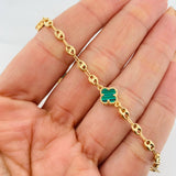 Bracelet GC Clover 3.4g / 7 1/4 in / 3.6mm Yellow Gold 18K
