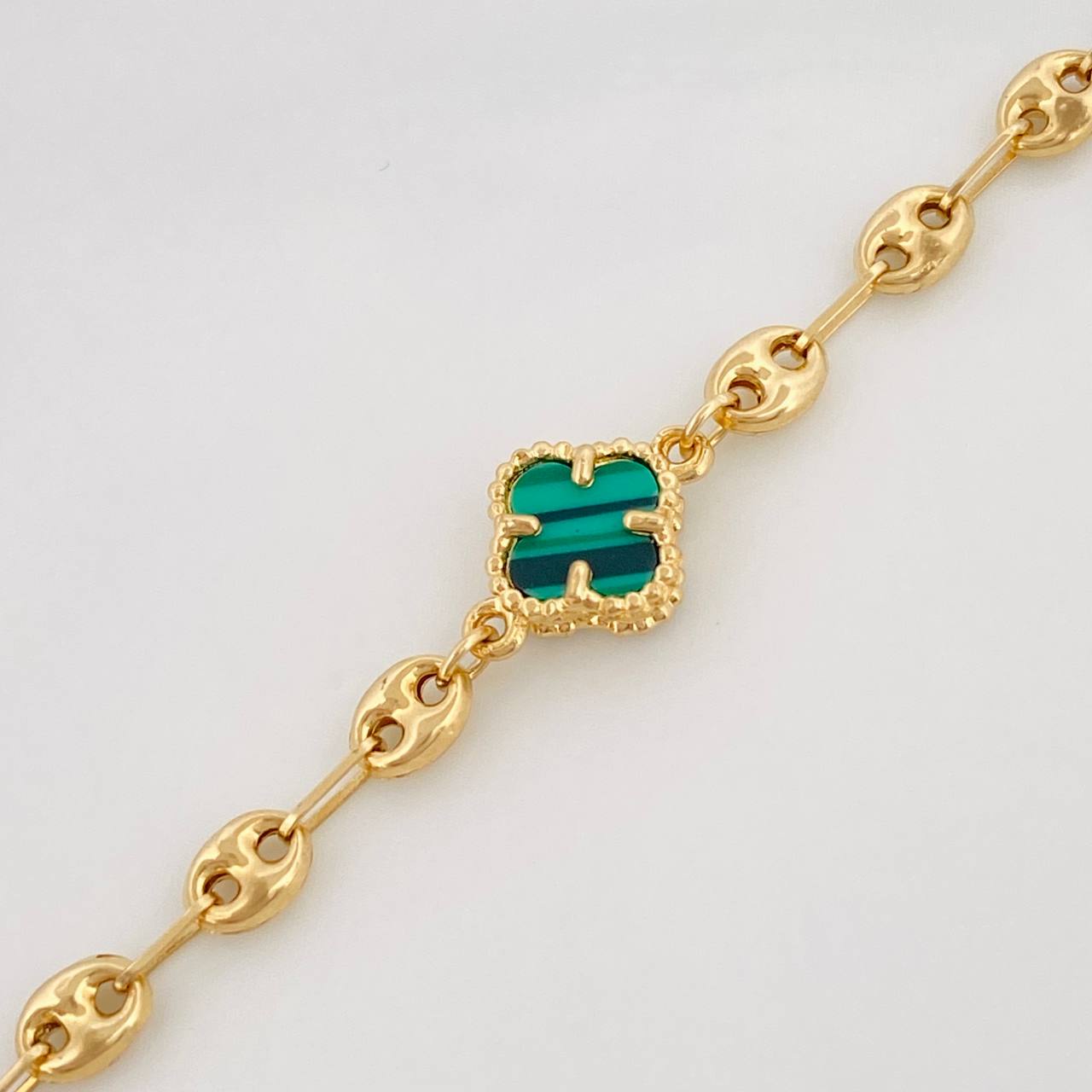 Bracelet GC Clover 3.4g / 7 1/4 in / 3.6mm Yellow Gold 18K