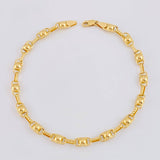 Pulso Rustico Burbuja 5.25g / 8 1/2 in / 4.7mm Oro Amarillo 18K