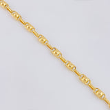 Pulso Rustico Burbuja 5.25g / 8 1/2 in / 4.7mm Oro Amarillo 18K