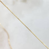 Set Venetian Chain 1gr / 17.7in / 0.6mm + Pendant Smooth Polished 0.25gr / 0.5in / 1.25gr 18K Gold (Offer) ©