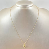 Set Cadena Veneciana 1gr / 45cm / 0.6mm + Dije Corazón Liso 0.4gr / 1.2cm / 1.4gr Oro Amarillo 18K (Oferta) ©