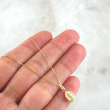 Set Cadena Veneciana 1gr / 45cm / 0.6mm + Dije Virgen Guadalupe 0.4gr / 1.5cm / 1.4gr Oro Amarillo 18K (Oferta) ©